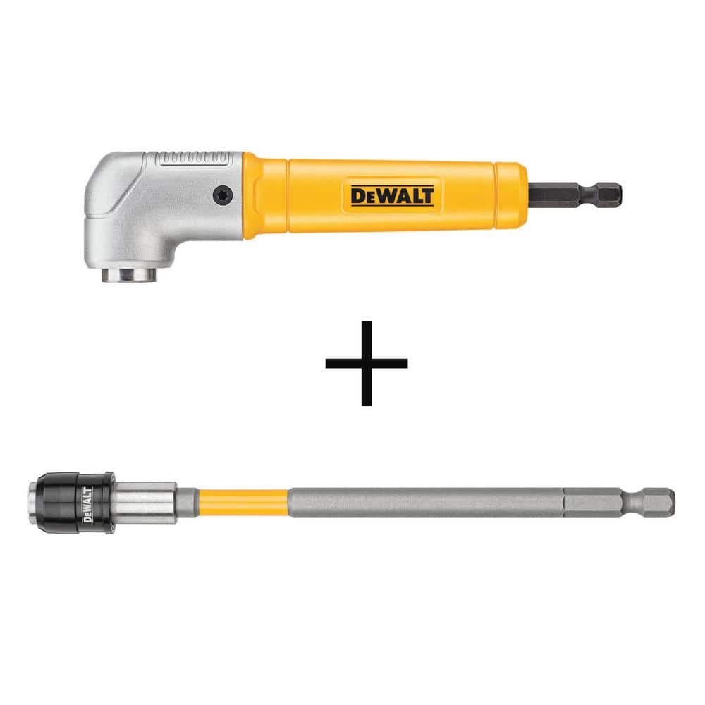 DEWALT MAXFIT Right Angle Magnetic Attachment and Black and Gold Twist Drill  Bit Set (10-Piece) DWARA60WDWA1180 - The Home Depot