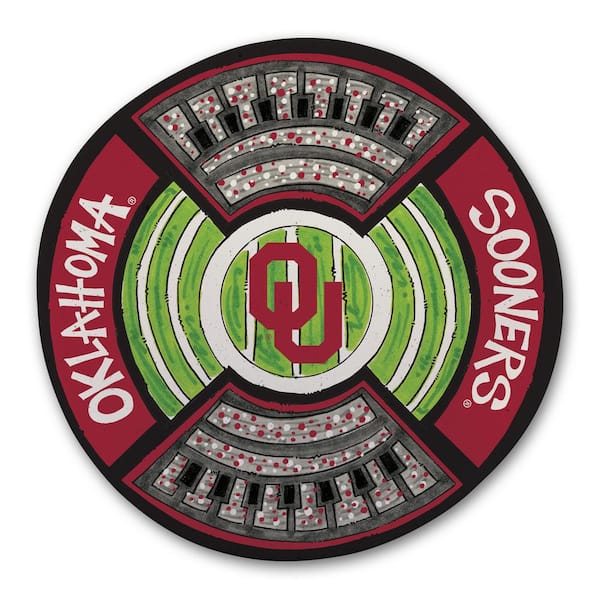 Magnolia Lane Oklahoma Football Stadium Melamine Platter