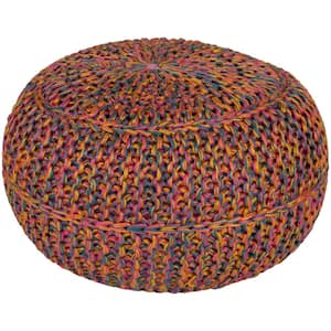 Kylie Mustard Accent Pouf