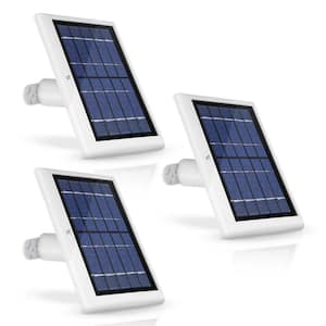 Solar Panel with Internal Battery for Blink Outdoor, Blink XT and Blink XT2 Security Camera (3-Pack, White)