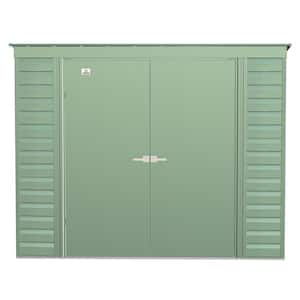 8 ft. x 4 ft Green Metal Storage Shed With Pent Style Roof 28 Sq. Ft.