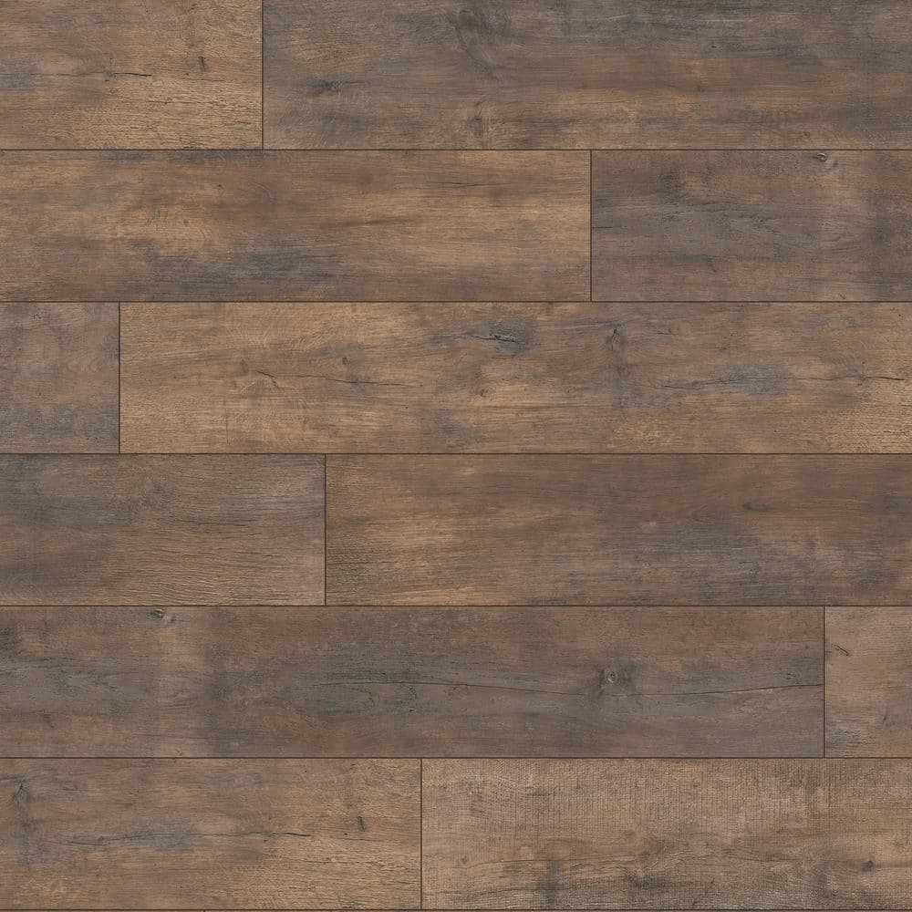 Take Home Sample - Ancient Brown Oak Waterproof Laminate Floor Tile Floorin