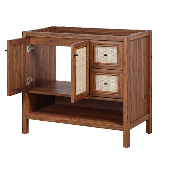 JONATHAN Y Jasper 36 in. W x 18 in. D x 33 in. H Rattan Modern