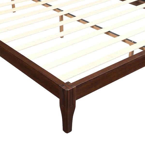 Harper & Bright Designs Chocolate(Brown) Solid Dry Bamboo Wood