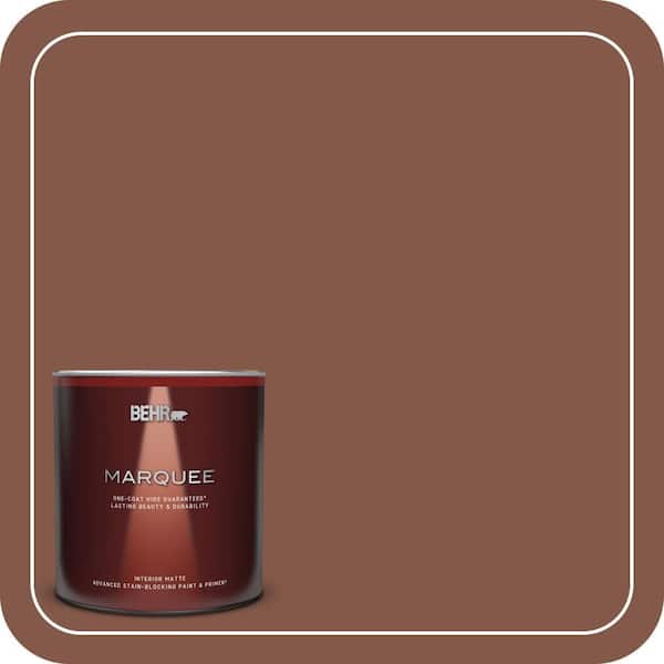 BEHR MARQUEE 1 qt. #QE-15 Iron Oxide Matte Interior Paint & Primer