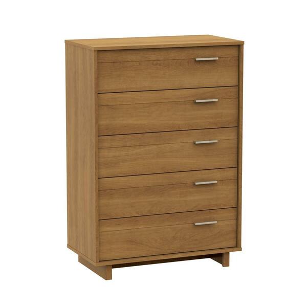 South Shore Fynn 5-Drawer Chest in Harvest Maple-DISCONTINUED
