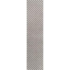 Rabat High-Low Pile Mini-Diamond Trellis Dark Gray/Ivory 2 ft. x 8 ft. Indoor/Outdoor Runner Rug