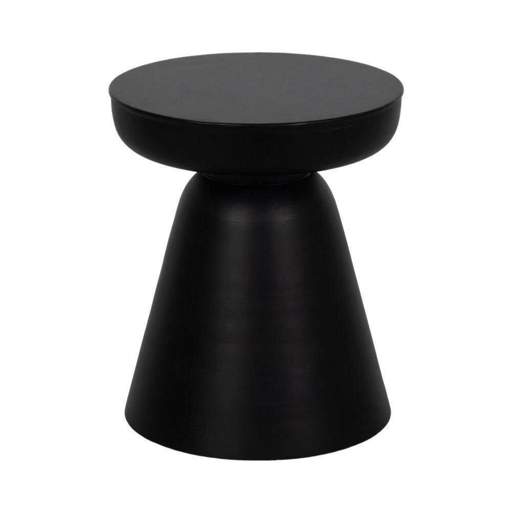 16 in. White Round Wooden Accent Table - thumbnail 3