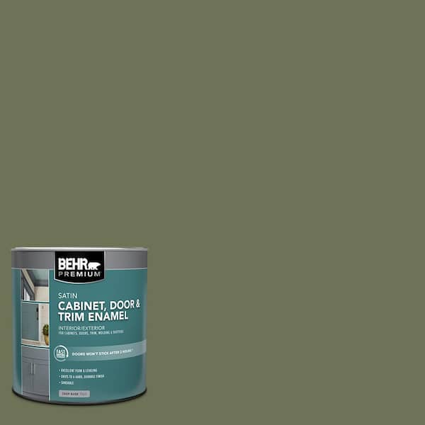 BEHR PREMIUM 1 qt. #MQ6-53 Herb Cornucopia Satin Enamel Interior/Exterior Cabinet, Door & Trim Paint