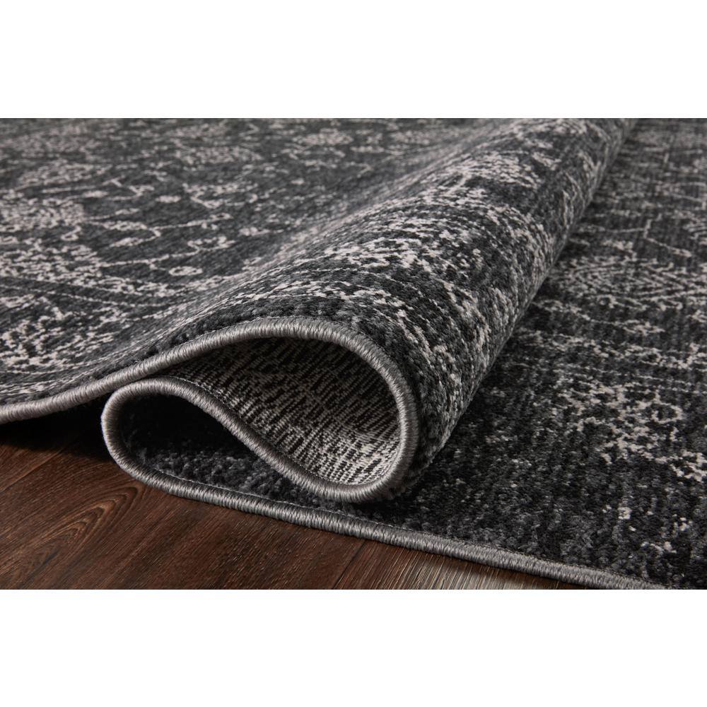 Vance Charcoal & Dove 18" x 18" Traditional Synthetic Area Rug