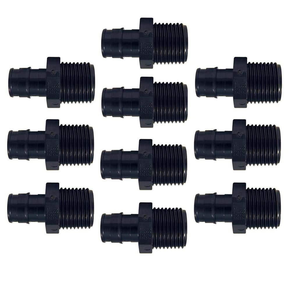 1/2 in. Poly-Alloy PEX-A Expansion Barb x 1/2 in. MNPT Male Adapter (10-Pack) price history on PriceWatchPro
