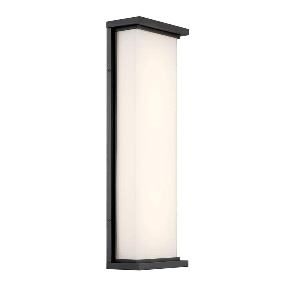 Caption Black Outdoor Hardwired Wall Mount Sconce with Integrated LED price history on PriceWatchPro