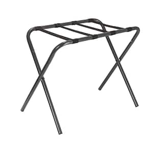 Gray Luggage Rack with Black Straps