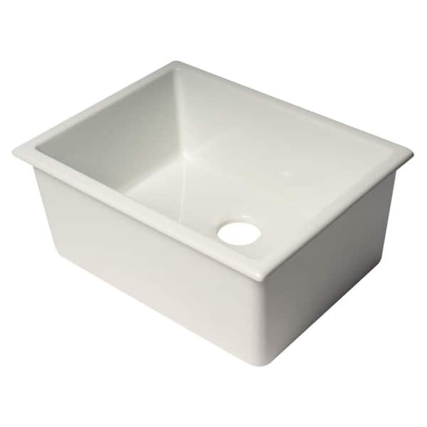 24 Florence Fireclay Single-Bowl Kitchen Sink