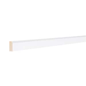 96 in. W x 0.75 in. D x 2 in. H Anchester Series Convex Top Molding in White