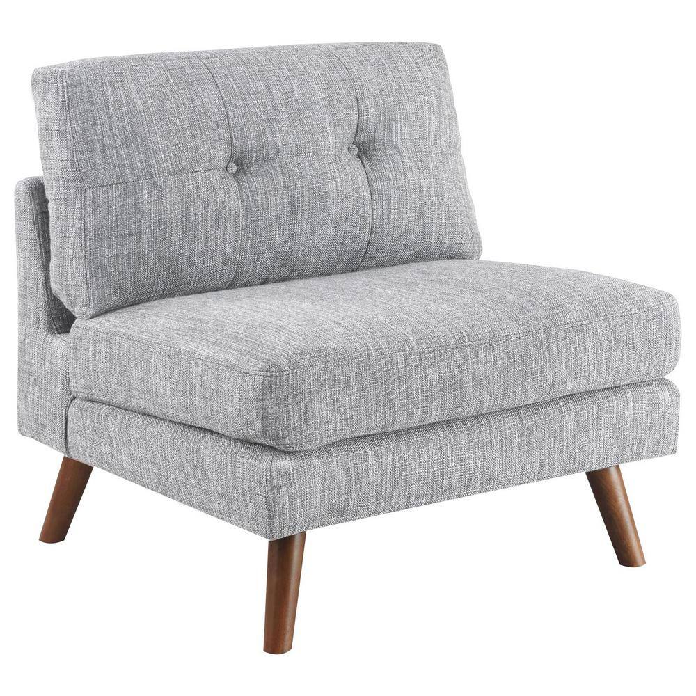 Coaster Churchill 32.75 in. Fabric Sectional Sofa Armless Chair in ...