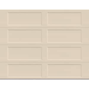 Bridgeport Steel Extended Panel 9ft. x 7ft. Insulated 6.3 R-Value Almond Garage Door without windows