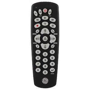 3-Device Universal TV Remote Control in Black