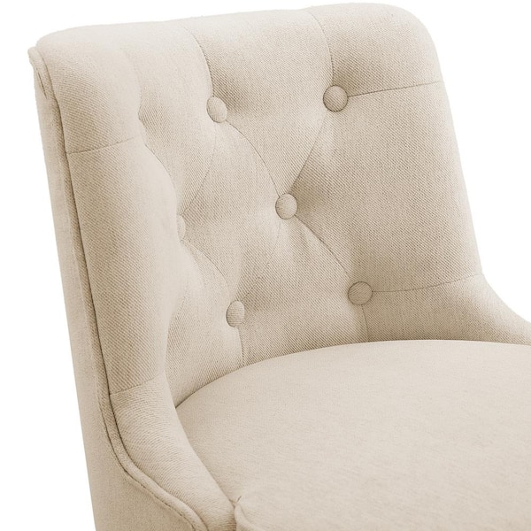 cozyman Roman 26.5 in. Line Fabric Upholstered Solid Wood