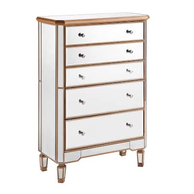 Gold Chest Of Drawers Bedroom Furniture The Home Depot