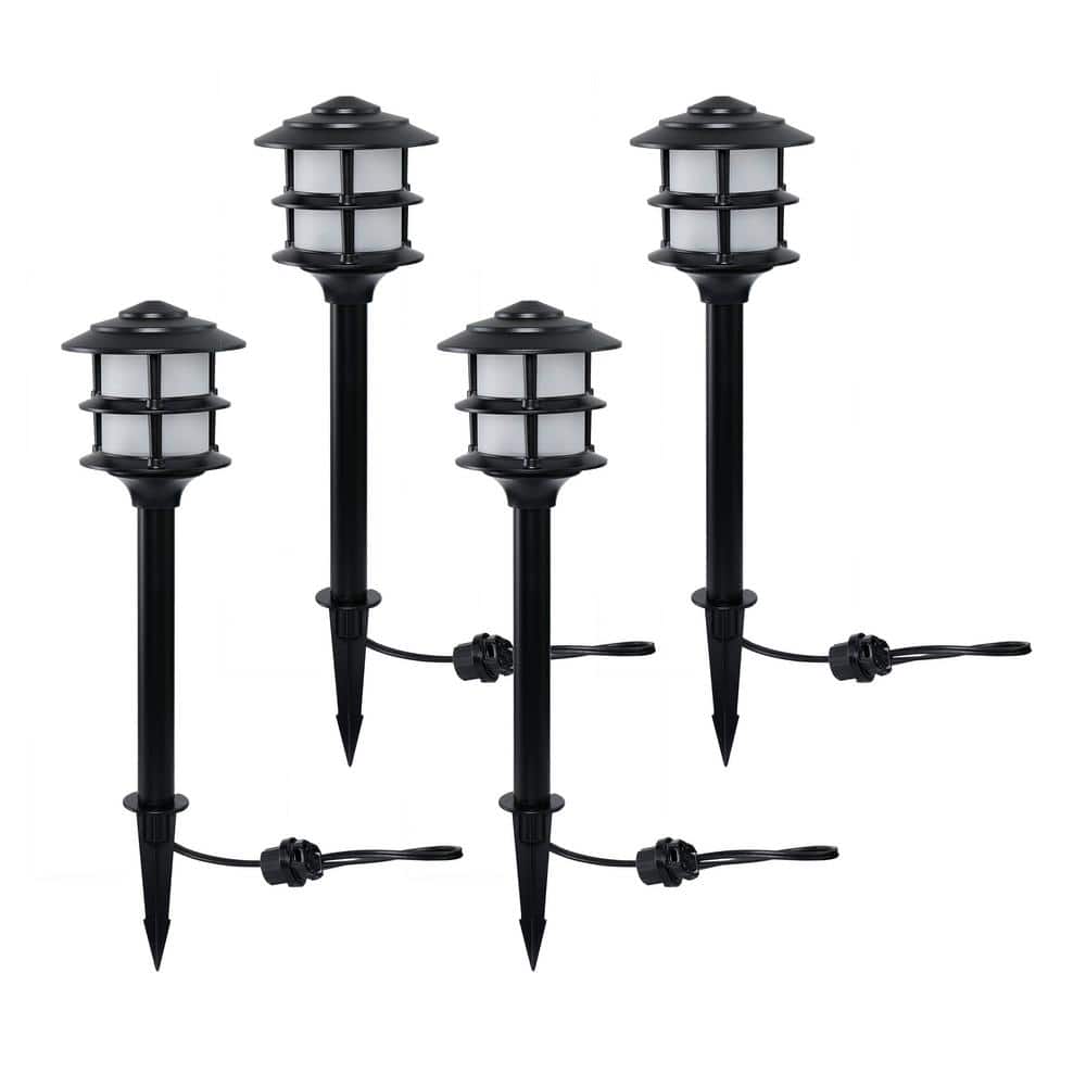 Westinghouse 8-Pack 1-Watt Black Low Voltage Solar LED Path Light