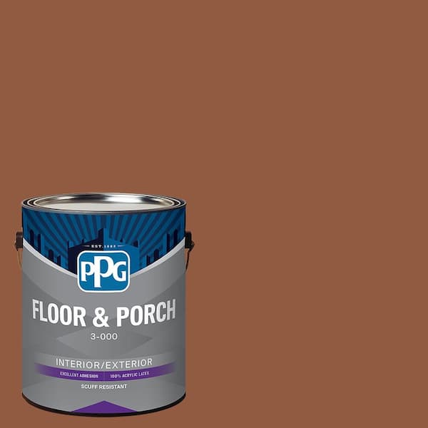 1 gal. PPG1068-7 Spiced Cider Satin Interior/Exterior Floor and Porch Paint