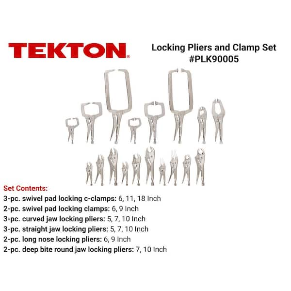 Locking Pliers and Clamps Set (18-Piece)