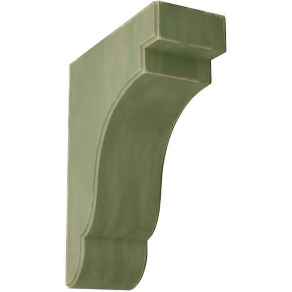 3-1/2 in. x 11 in. x 8-1/2 in. Restoration Green Bedford Wood Vintage Decor Bracket
