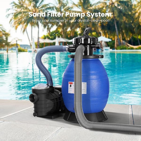 13 Sand Filter System With Above Ground Pool Pump Swimming