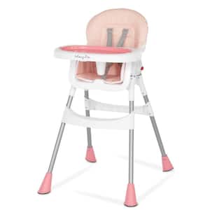Portable Pink 2-In-1 Table Talk High Chair