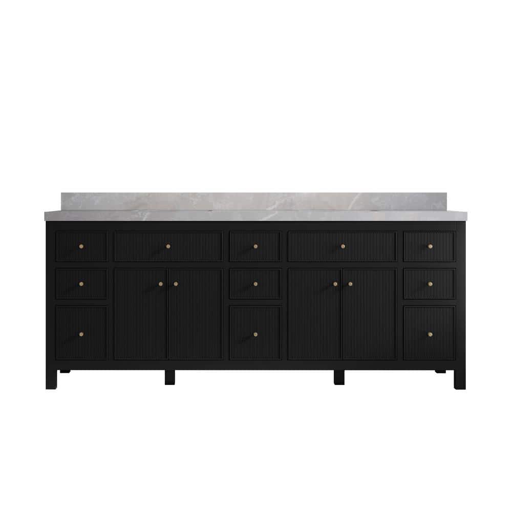 Reviews for Willow Collections Sonoma 84 in. Double Sink Freestanding