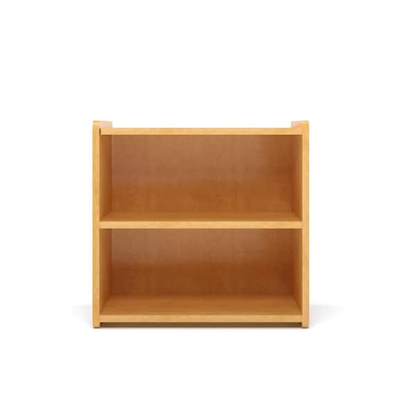 TOT MATE - 24" W x 15" D x 23.5" H 2-Level Laminate Toddler Storage Shelf (Maple), Kids Toy Storage Organizer, Ready-To-Assemble