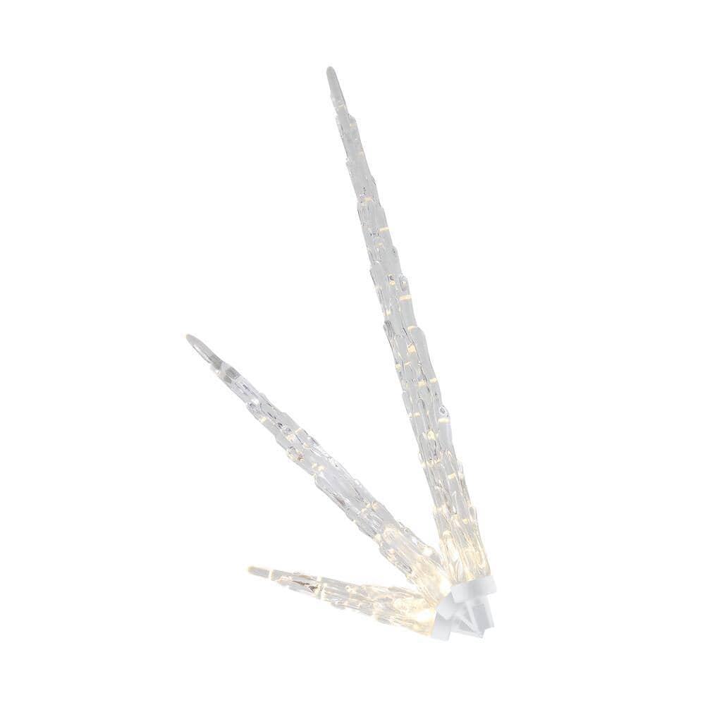 25 Count Warm White LED Icicle Lights