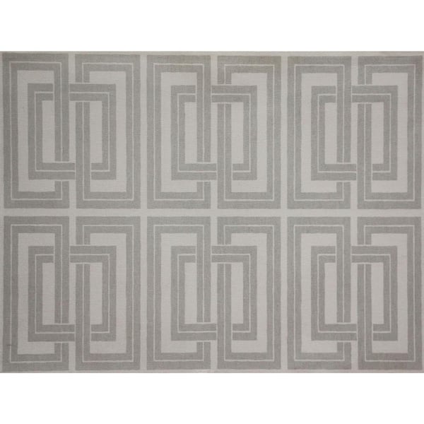 Silver and White Quad Wallpaper, 36 in. by 24 ft.