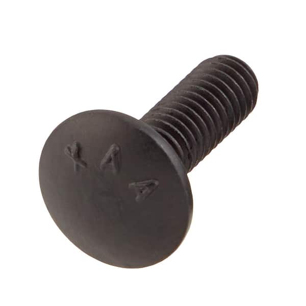 5/16 in. -18 x 1 in. Black Deck Exterior Carriage Bolt (25-Pack)