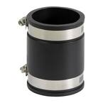1-1/2 in. PVC Flexible Coupling with Stainless Steel Clamps