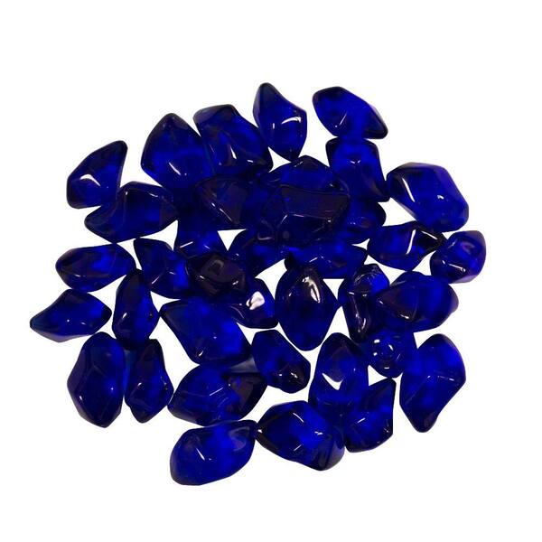 AZ Patio Heaters 0.75 in. Royal Blue Smooth Fire Glass