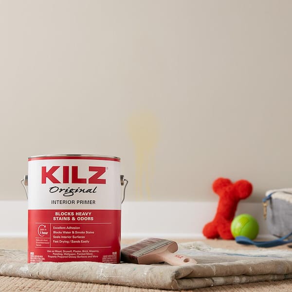 KILZ - Original 1 Gal. White Oil-Based Interior Primer, Sealer, and Stain Blocker