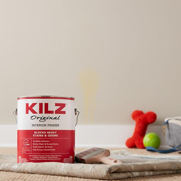 KILZ 2 ALL PURPOSE 1 Gal. White Interior/Exterior Multi-Surface Primer,  Sealer, and Stain Blocker 20941 - The Home Depot