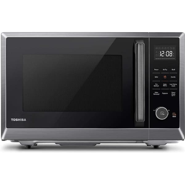 Toshiba 1.0 cu. ft. in Stainless Steel 1000 Watt Countertop Microwave Oven with Air Fryer, Broil, Convection, Eco Mode