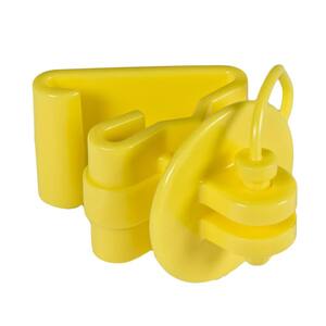 Yellow T-Post Pin Lock Insulator (25-Per Bag)