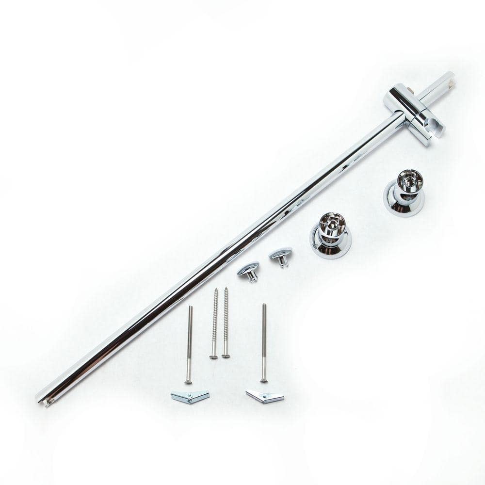 30-Inch Polished Nickel Chrome Slide Bar