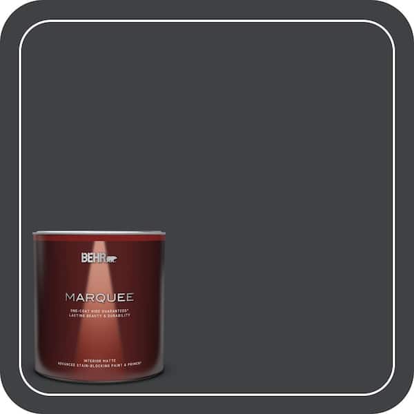 BEHR MARQUEE 1 qt. #750F-7 Deep Space Matte Interior Paint & Primer