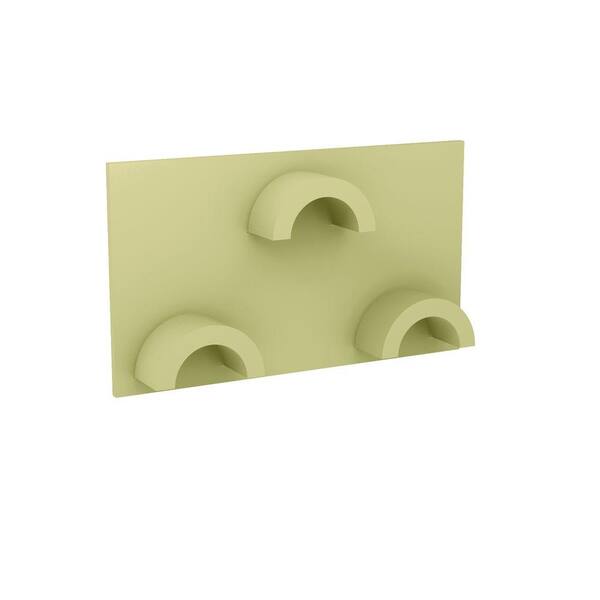 Fypon 21 in. x 12 in. x 3-1/2 in. Polyurethane 3-Hole Half Round Tile Vent