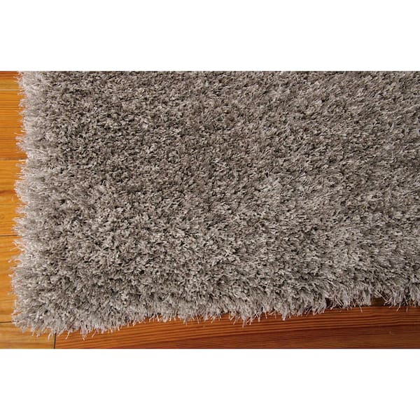 Nourison Escape Grey 8 ft. x 10 ft. Shag Modern Area Rug 229250