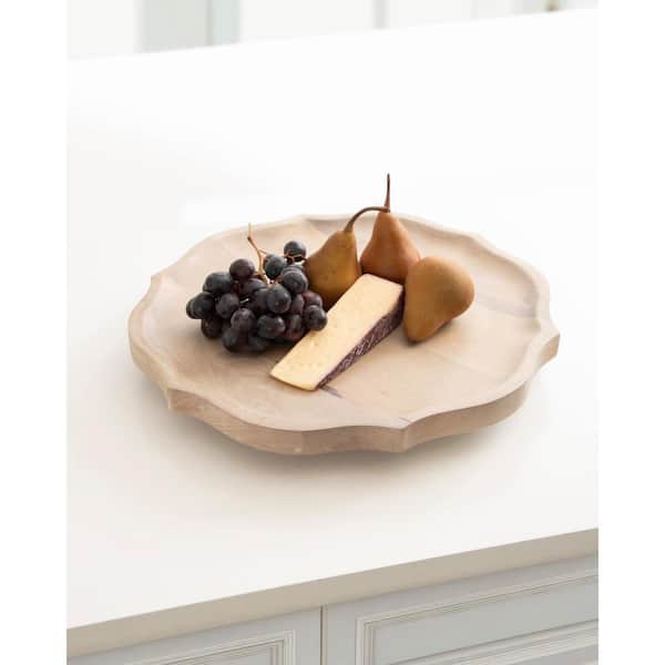 Kate and Laurel Lorah Light Brown Natural Wood Decorative Tray
