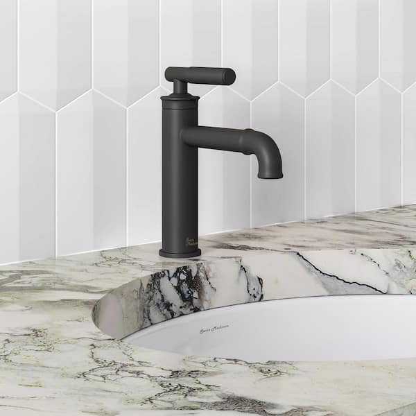 Swiss Madison Avallon Single-Handle Single-Hole Bathroom Faucet in Matte Black