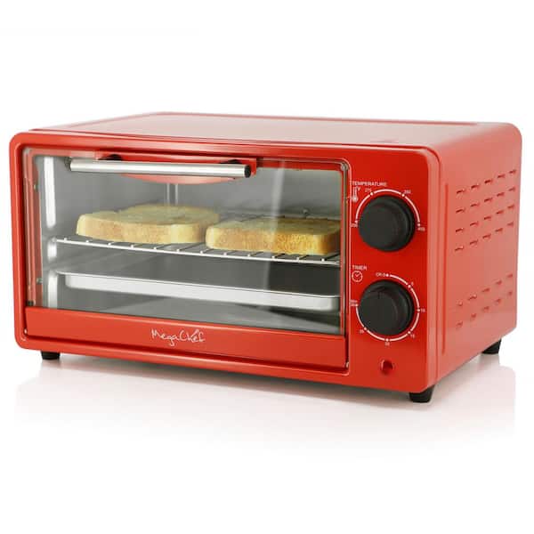 Megachef MegaChef 9 Liter Electric Counter Top Toaster Oven in Candy Red