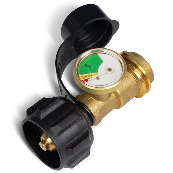 Propane Tank Gauge Level Indicator QCC1 Type 1 Connection for 5-20LB Tanks RV Camper Heater Fire Pit Gas Grill