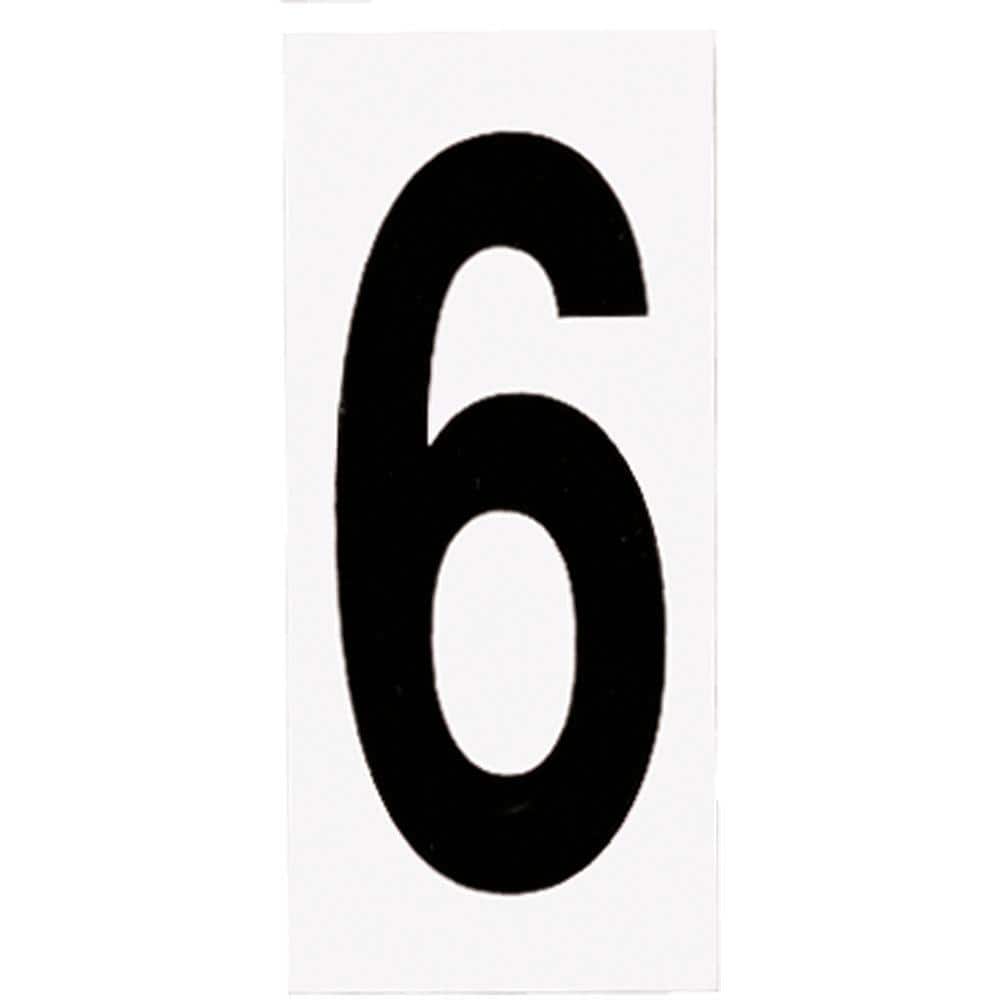Address Light Number #6 White Background Outdoor Accessory for P5968-31WB